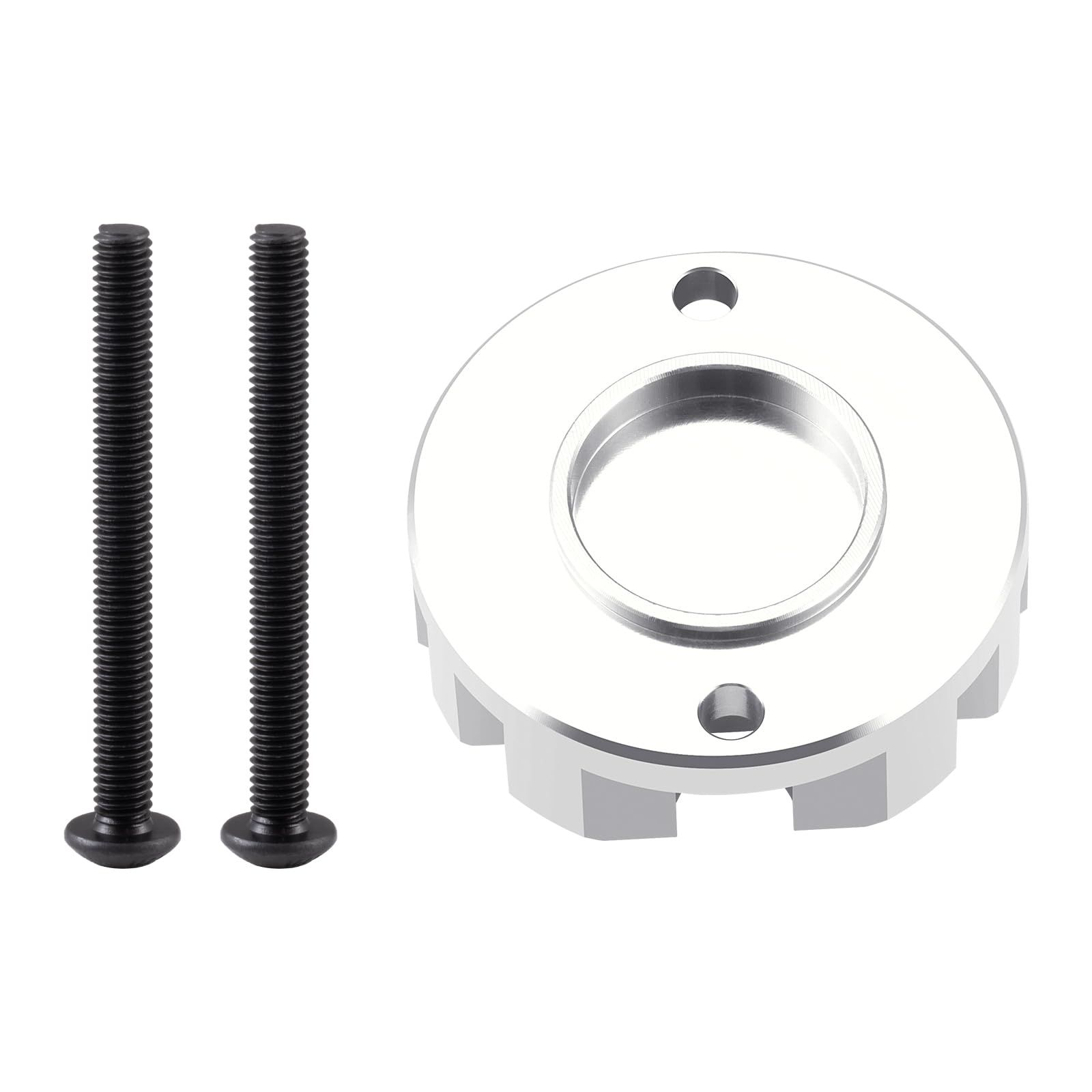 AXspeed Aluminum Motor Cover Protective Cap Upgrade for 1/12 Tamiya Lunch Box RC Car(Silver)