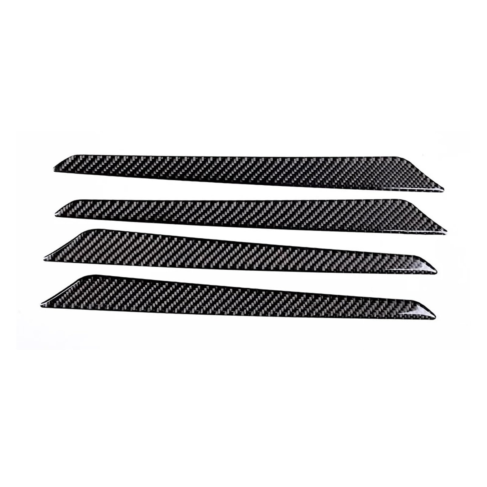 for Maserati for Ghibli 2014-2022 Soft Carbon Fiber Car Inner Door Panel Bowl Sticker Decoration Interior Accessories Car Interior Accessories(Style 1 Black)