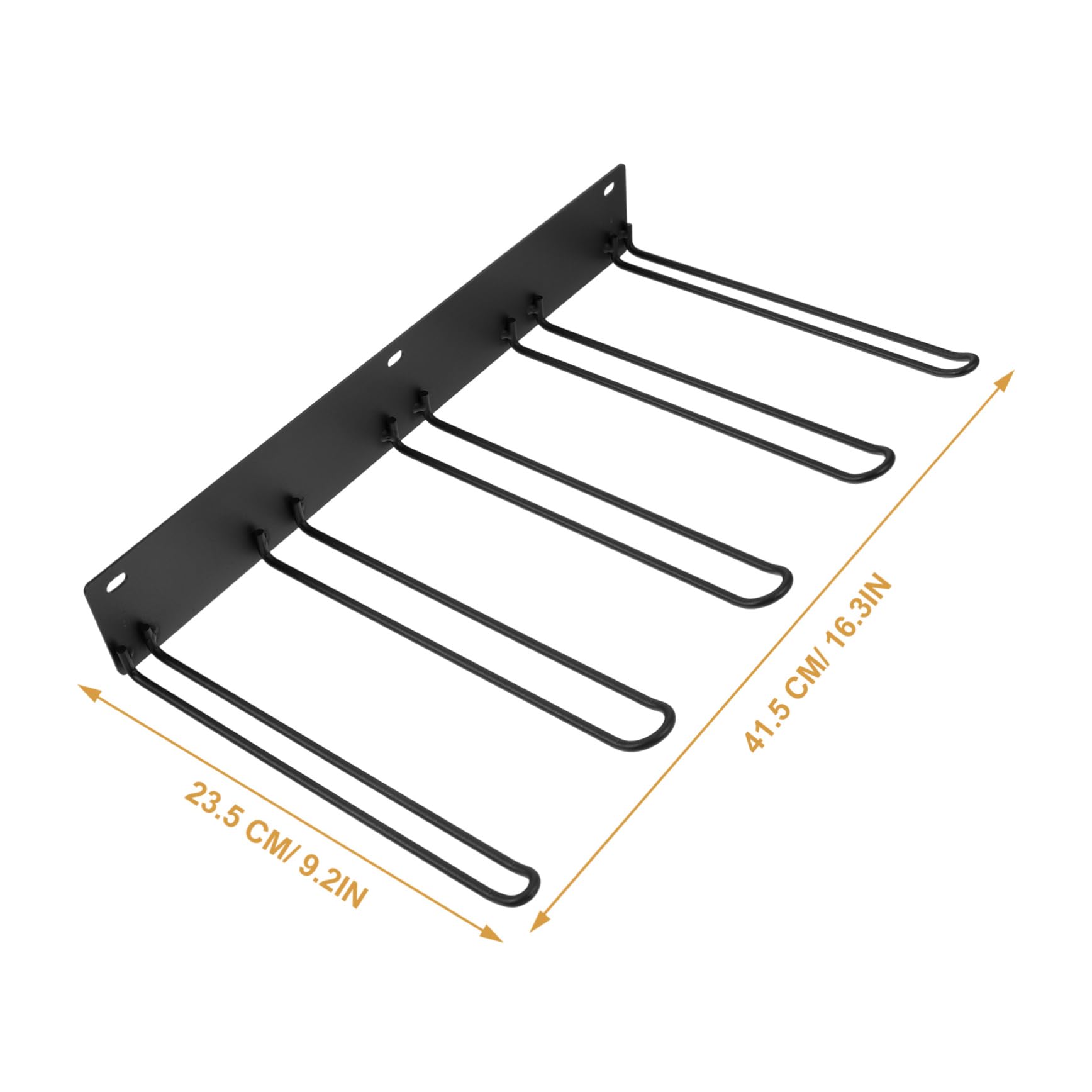 ULTECHNOVO Porta-stivali Supporto per Stivali Nero in Metallo da Parete