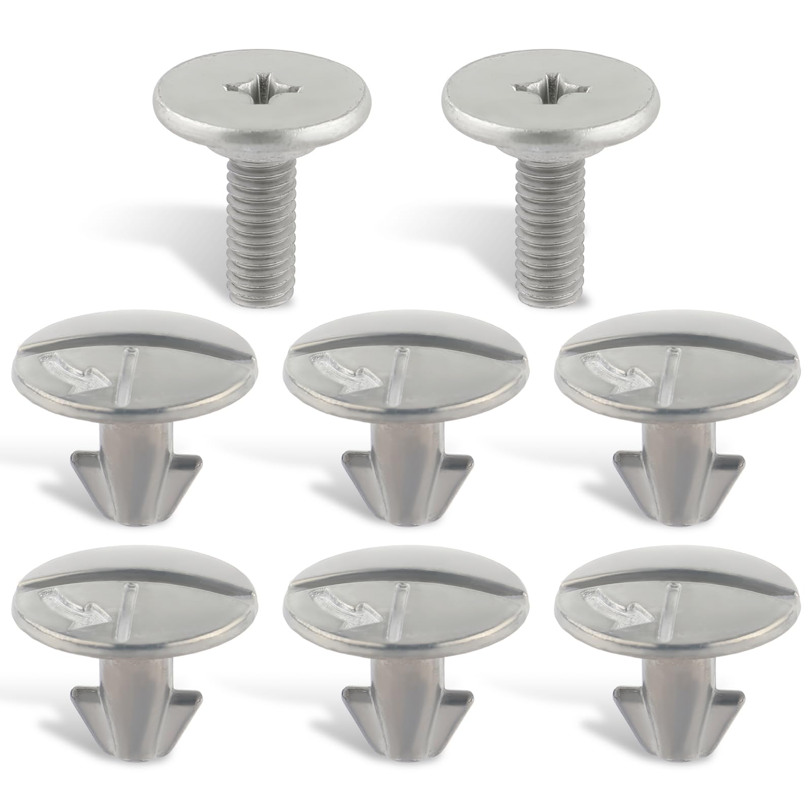 GoaMotors 8pcs Radiator Splash Shield Bolt Lower Engine Cover Pin Screws Fit for Honda Accord Civic CR-V for Acura 90674-TY2-A01, 90105-TBA-A00 Engine