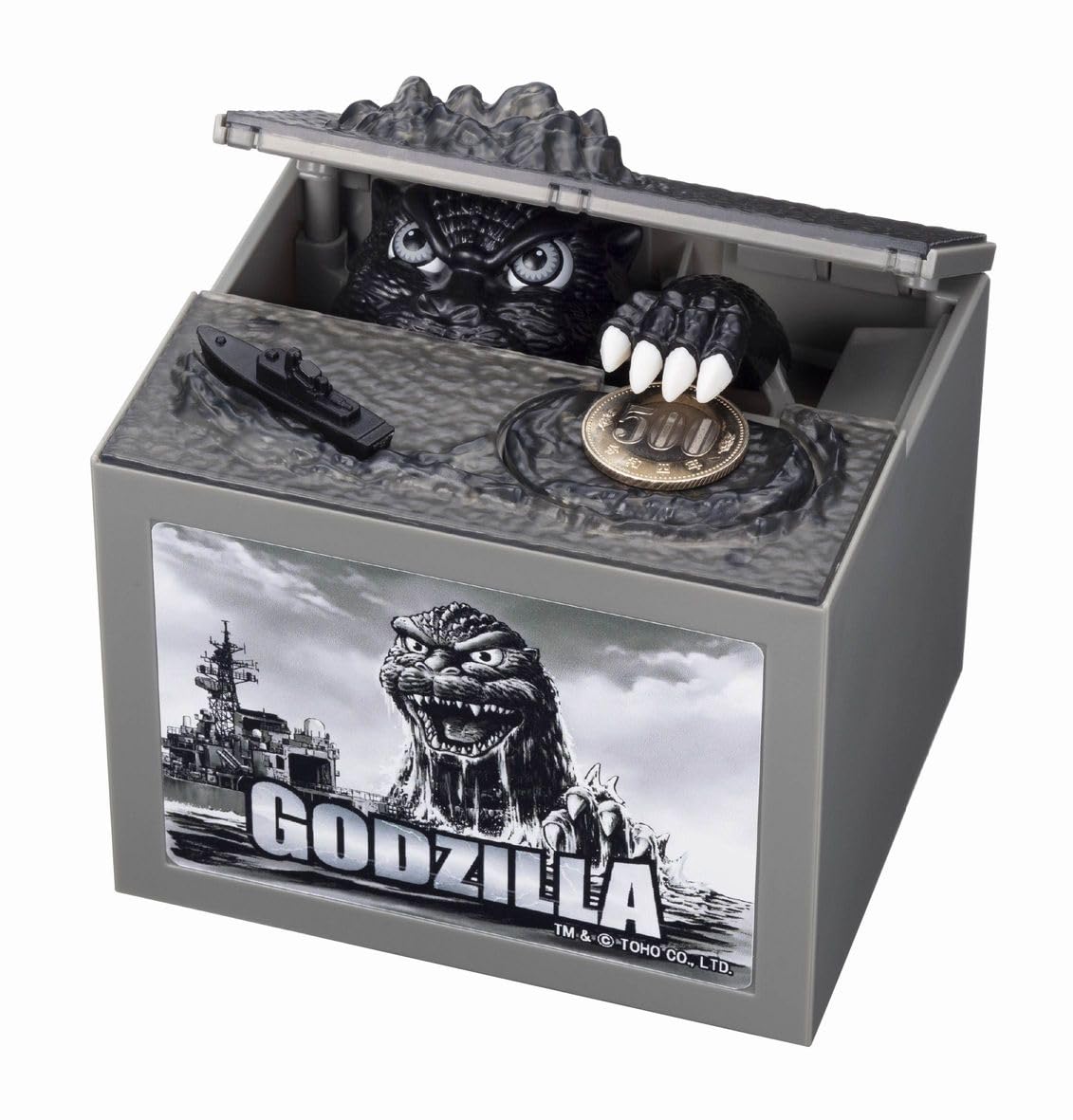 【箱付未使用】世界5000個限定ゴジラBIG バーニングゴジラ でっかい貯金箱 箱付未使用】世界5000個限定ゴジラBIG バーニングゴジラ