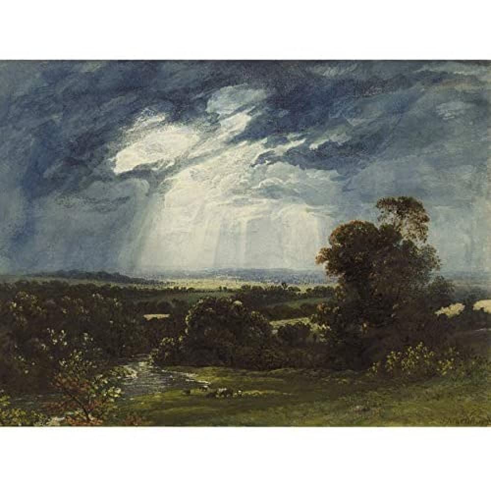 Artery8 Martin Landscape Cattle Grazing Foreground 1833 Painting Art Print Canvas Premium Wall Decor Poster Mural
