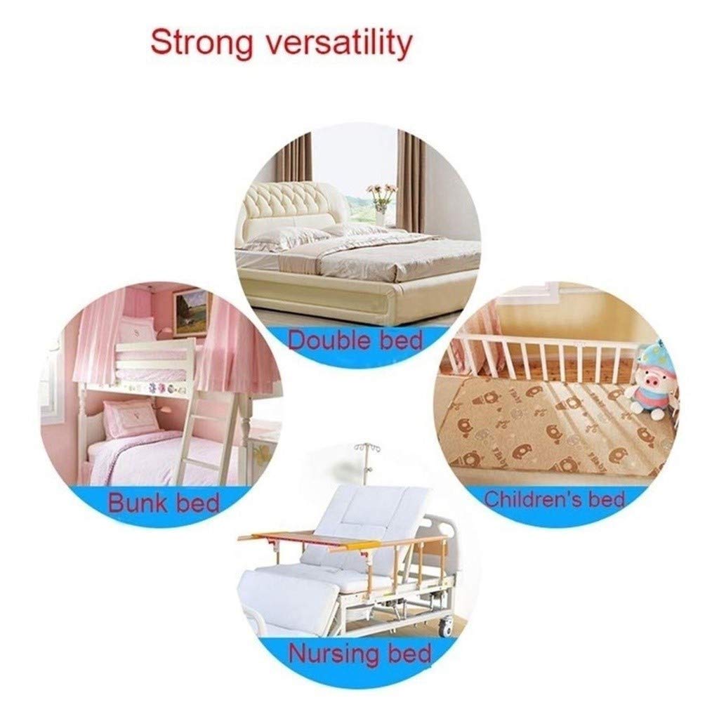Barandilla plegable de seguridad para adultos mayores, mango de aleación de aluminio, barandilla de cama de hospital con parachoques de agarre para accesibilidad para discapacitados