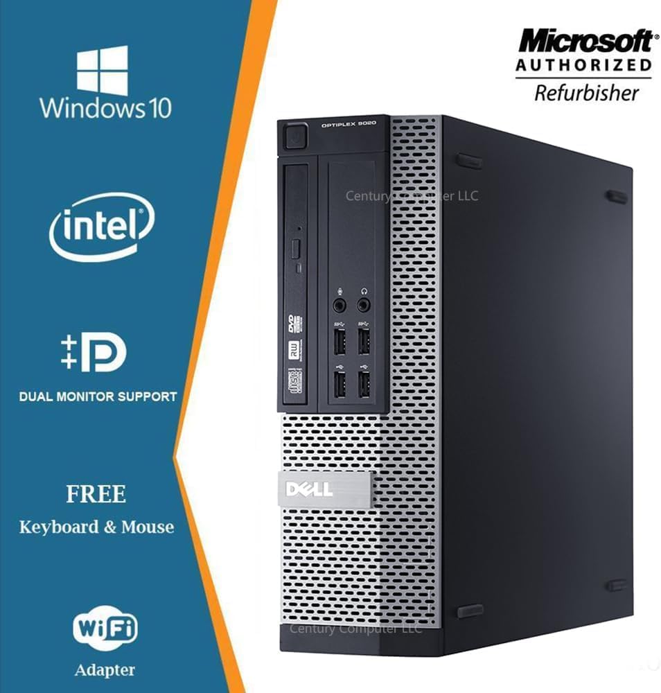 デスクトップ型PC DELL - DELL OPTIPLEX 7010 i5 RAM8GB 500G Win10 Dell Optiplex 7010 Windows 10 Desktop PC Tower Computer i5
