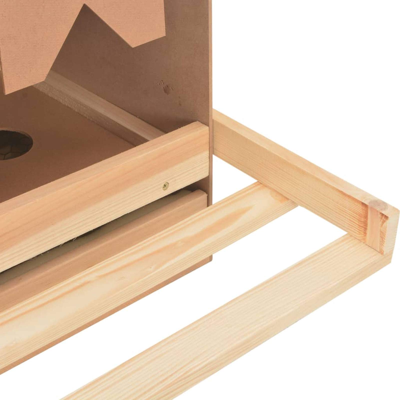 Gecheer 5er Legenest Hühnernest 117 x 33 x 54 cm (B x T x H) Mit 5 Fächern für Kleine Vögel wie Meise, Spatz oder Rotkehlchen,Nistkasten Mit fünf Fächern Für kleine Hühner Abnehmbare Bodenschicht