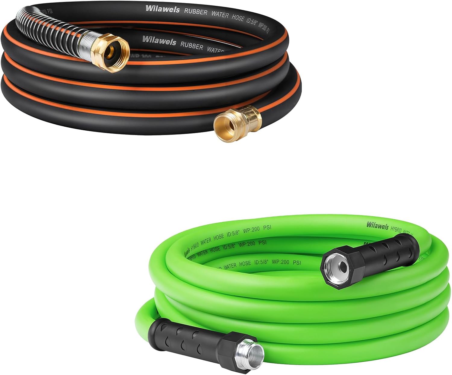 Garden Hose 15FT & 20FT Bundle, Heav Duty Garden Water Hose 5/8", Flexible Hose for Lawn, Yard, Car, BG15GH06-G20GH06