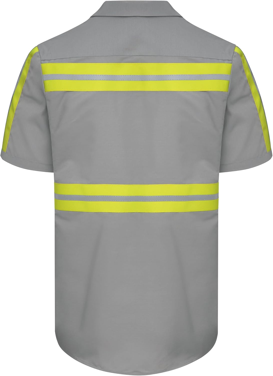 Red Kap Mens Short Sleeve Enhanced Visibility Industrial Work ShirtShirt - Image 3
