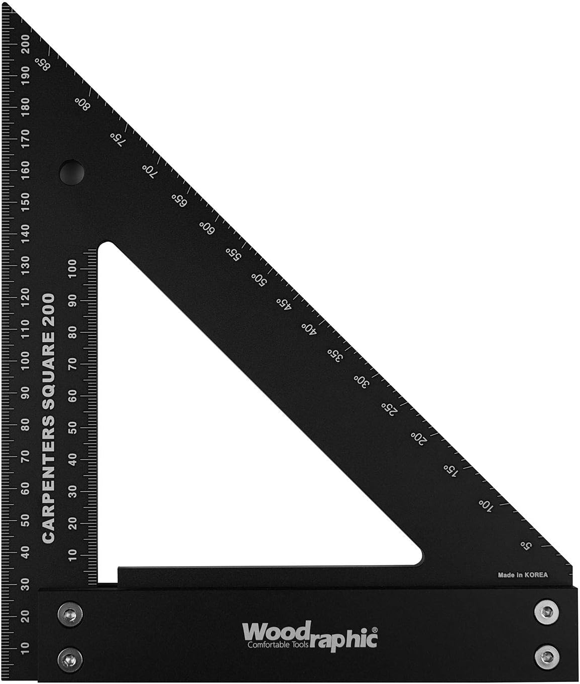Woodraphic Professional Carpenter Square Layout Tools Framing Square