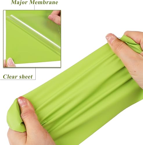 Miniatura 6 de WRAPXPERT Vinilo de transferencia de calor de color verde lima, vinilo para planchar, de 10 x 5 pies, vinilo hinchado para camisetas, telas, fácil