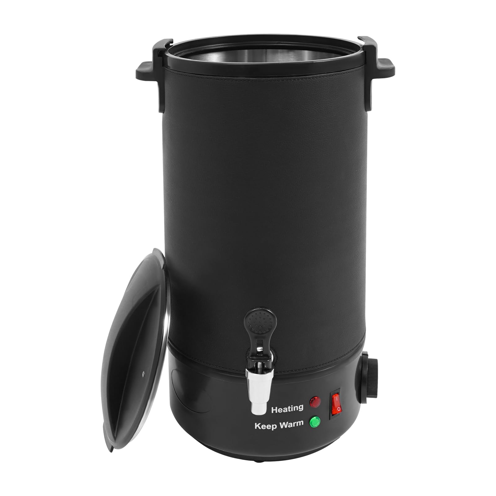 PHOYUXM Pentola per fusione di cera, 1100 W, con temperatura regolabile e coperchio di chiusura, 30 – 110 °C, produzione di candele fai da te, in acciaio inox
