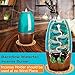 Ceramic Incense Burner, Incense Holder Backflow Waterfall, Home Decor Aromatherapy Ornamental Gifts with 150 Backflow Incense Cones, 30 Incense Sticks, Mat, Lotus Leaf, Cloth by TuoFang