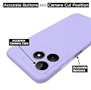 Pikkme Realme Narzo N53 Back Cover Soft Matte Liquid Silicone TPU | Camera Protection | Shockproof Slim Back Case for Realme Narzo N53 (Purple) gallery image