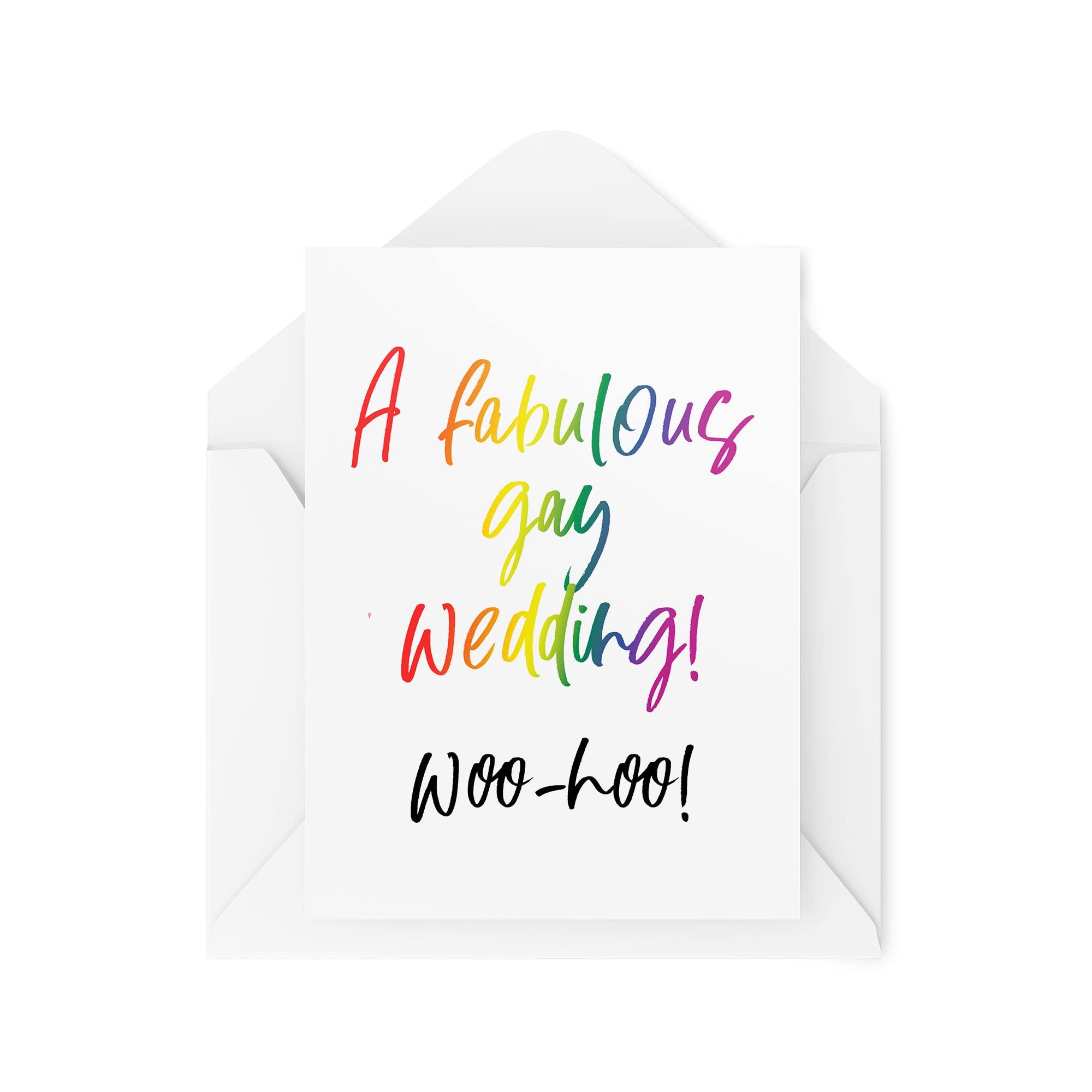 Funny LGBTQ+ Wedding Cards - A Fabulous Gay Wedding - Just Married Cards - Newlyweds Card - Gay Wedding Card - Bestie Cards - CBH1573