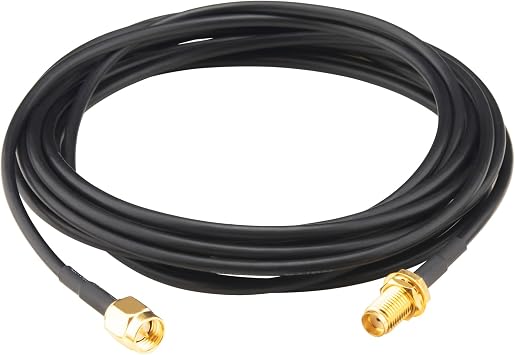 SMA WiFi Antenna Cable 9.84Ft SMA Male to SMA Female Bulkhead Mount RG174 Coax Cable for 3G 4G LTE Antenna, Wireless LAN Devices