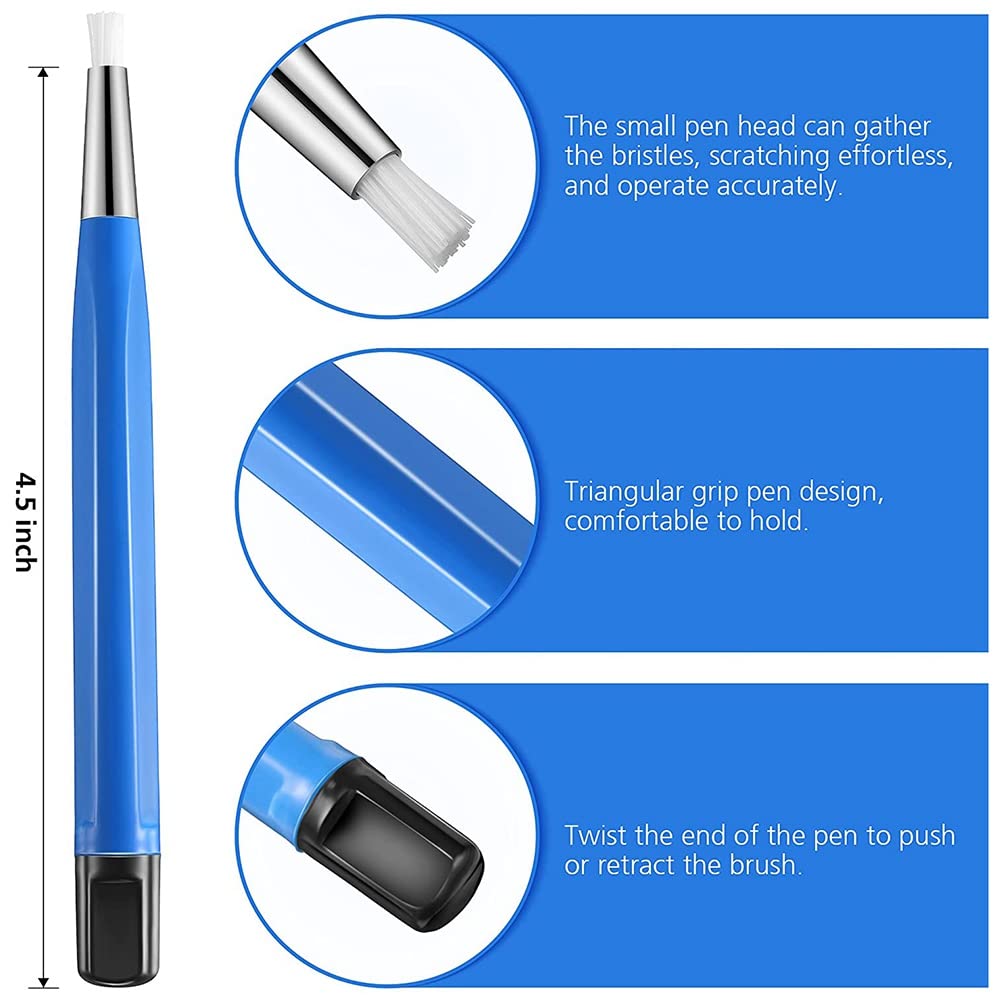4 Teile/SäTze Rostentfernung Pinsel Stift Glasfaser/Messing//Nylon Pinsel Stift Form Uhrenteile Polieren Reinigungswerkzeug