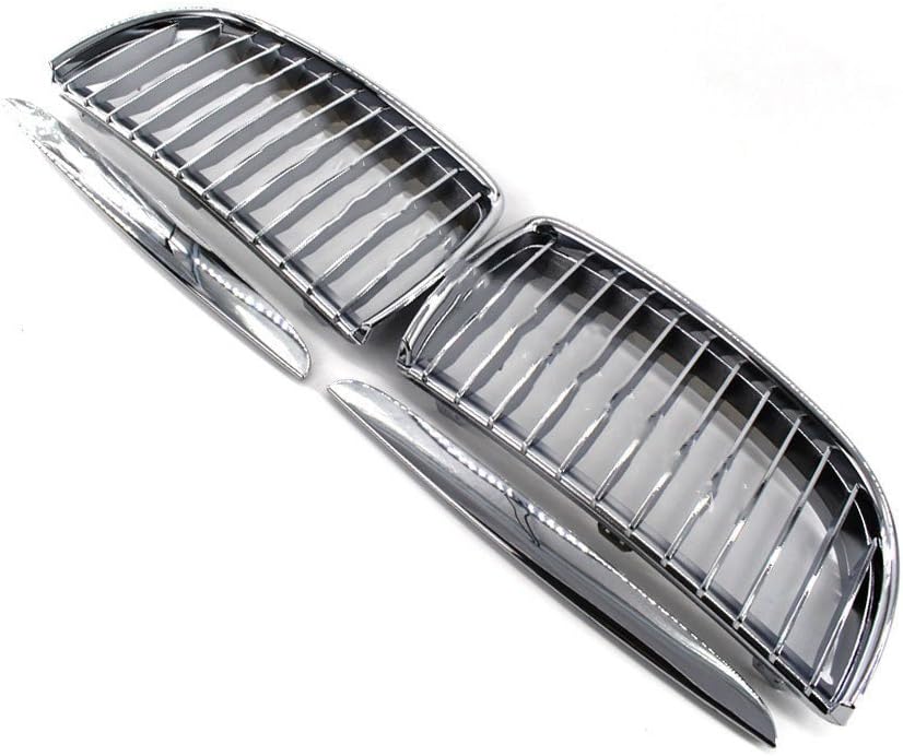 Car Front Hood Kidney Grille Grill Compatible With BMW E90 E91 (Pre-facelift only) 4 Door Saloon or Touring 318 320i 325i 330i 2004 2005 2006 2007