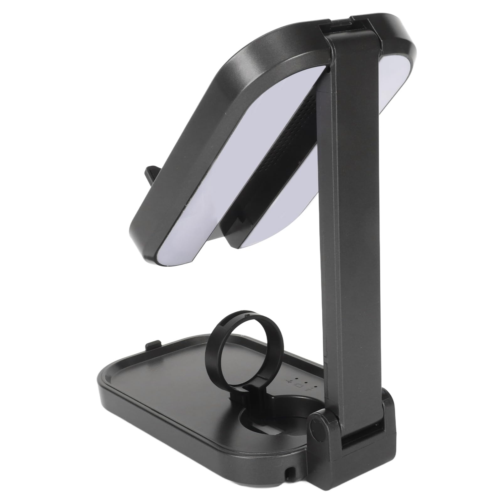 Cuifati Soporte de Cargador Inalámbrico Magnético Plegable 4 en 1 con Lámpara Nocturna, Estación de Carga Rápida de 20 W, Base de Viaje para 14 13 12, Cargador Compacto para Teléfono de Escritorio