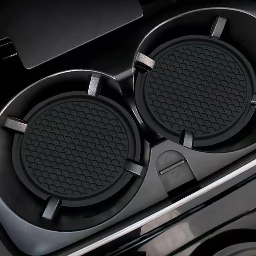 Dessous de verre pour Toyota Sienna : lot de 2 tapis de tasse antidérapants pour voiture