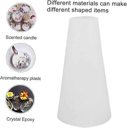 Miniatura 9 de BESTOYARD 8 piezas de moldes de silicona para decoración de velas de mano, molde de molde para resina, moldes de silicona para velas de árbol de