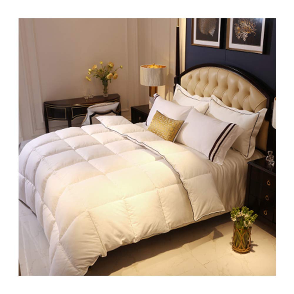 Edredón de plumón de ganso blanco 150x200 100% algodón premium de 4kg 1