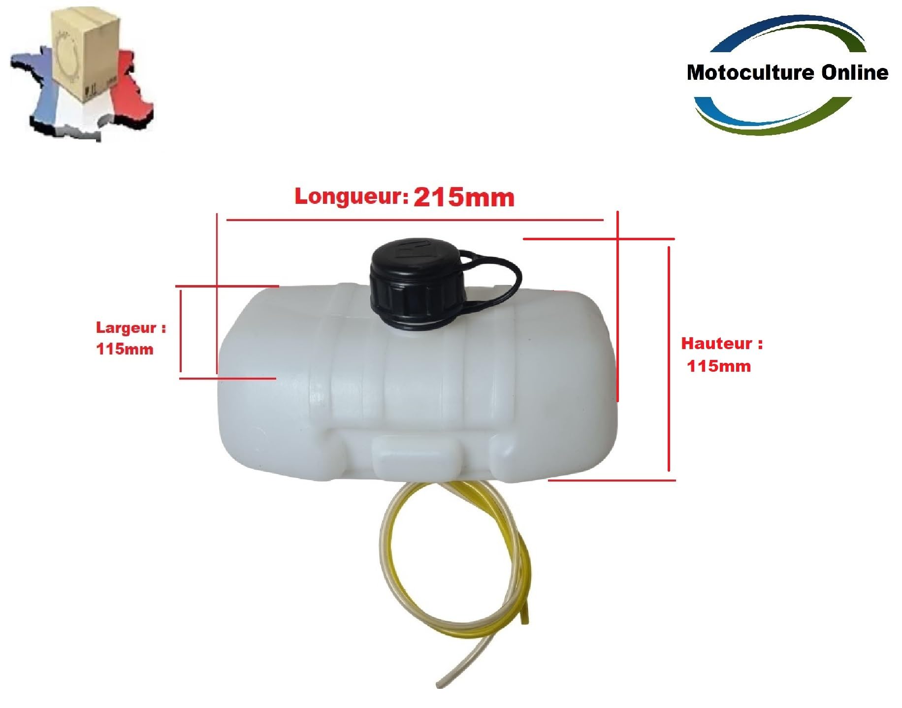 Pièce détachée d'origine constructeur: Réservoir à Carburant Complet pour débroussailleuse Dorsal , Important merci de bien vérifier votre modèle Avant achat , Voir dimensions sur photos Jointes