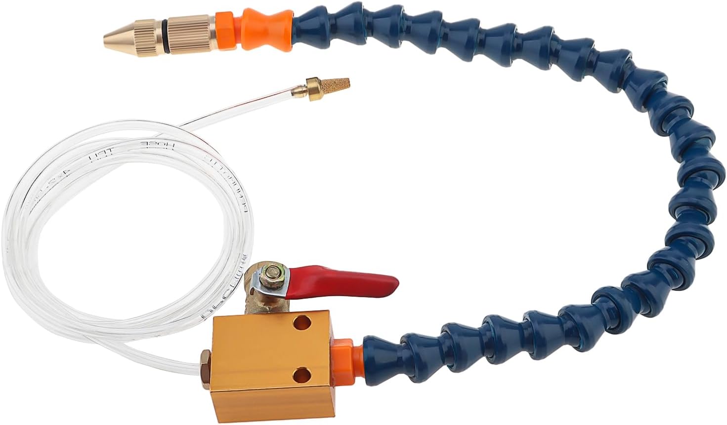Mist Coolant Lubrication Spray System for CNC Lathe Milling Drill Machine with 400 mm Cooling Tube Air Pipe, Premium Metal Cutting Engraving Cooling Sprayer Machine