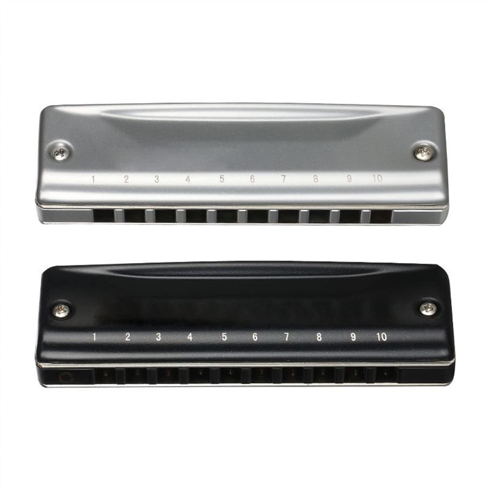 Armonica A 10 Fori in Chiave C per Principianti Professionisti Adulti Che Suonano L'armonica Armonica per Principianti (Color : Gray B Tone)
