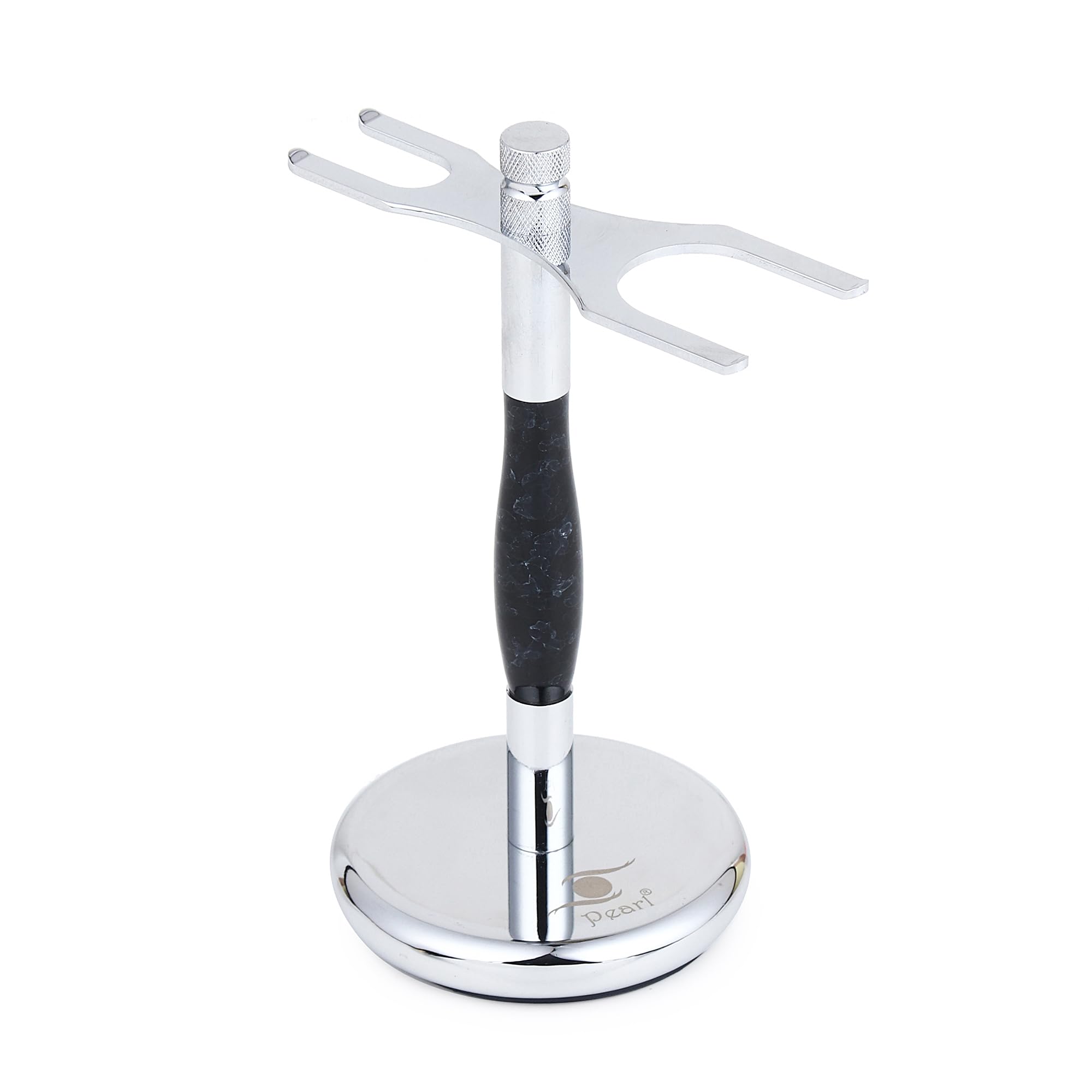 PEARL Shaving Marble Black Premium Razor and Brush Holder Stand for Safety & Cartridge Razor- Deluxe shaving Kit to elongate the life of Shaving Brush and Shaving Razor, | Diwali Gift option