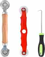 Kit Riparazione Zanzariere 3 Pezzi - Strumento Per Montaggio Schermi Finestre E Porte, Con Rullo E Gancio