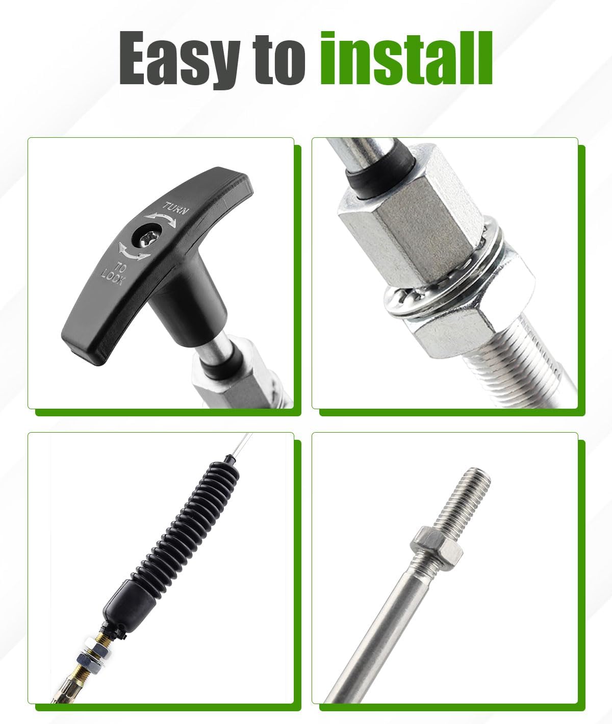 AM126215 Spout Chute Control Cable Fit for John Deere 42'' 44'' Snow Thrower 240 245 260 355D CX LX GT Series