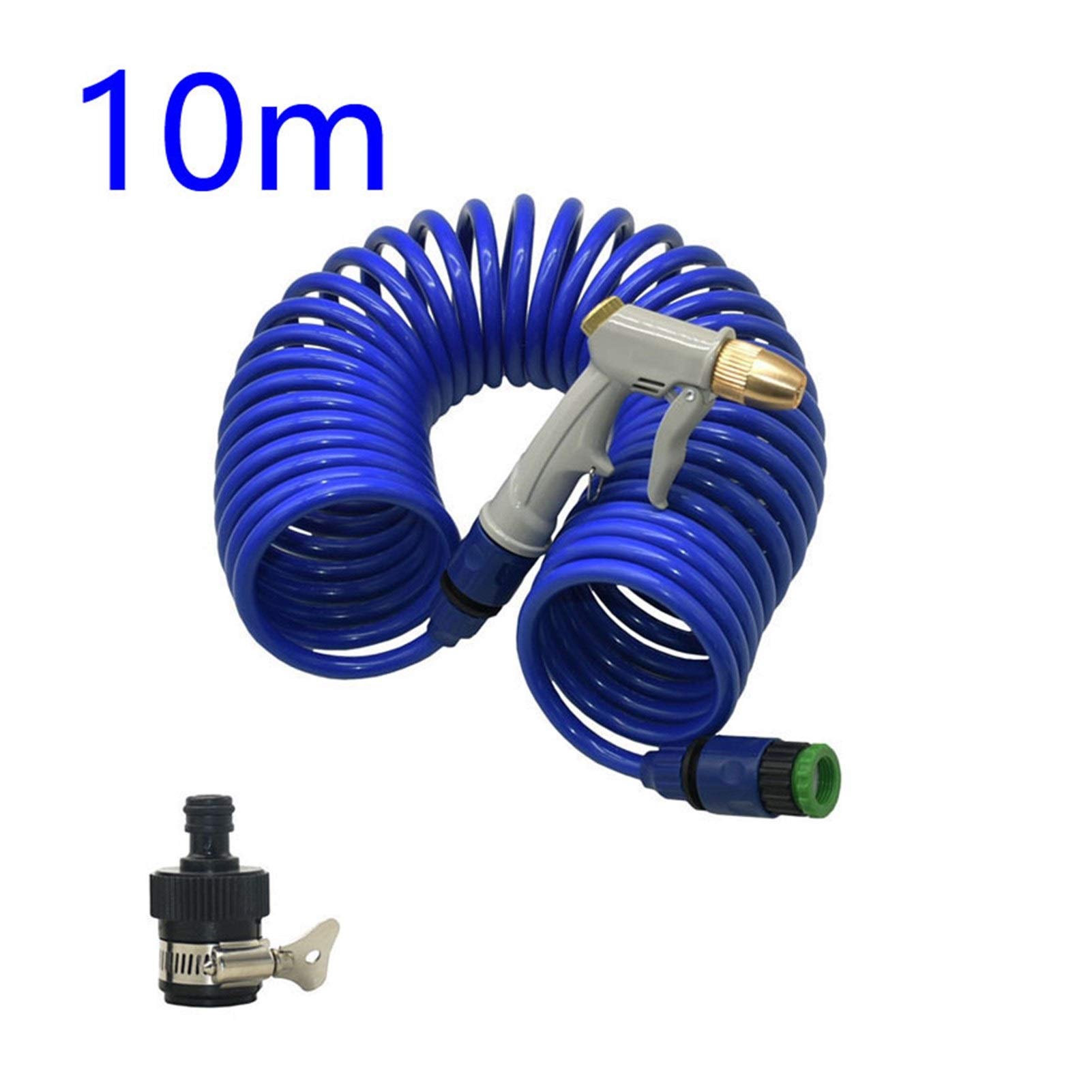 Raccordo per tubo da giardino Ugello per tubo flessibile per pistola ad acqua da giardino con tubo a molla in EVA Irrigatore per irrigazione da giardino Kit multifunzionale per spruzzatore per acqua