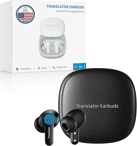 Miniatura 10 de M3 AI Translation Earbuds Real Time, Language Translator Device in 144 Languages, 3-in-1 Offline Two-Way Audífonos Traductores, Live Translate