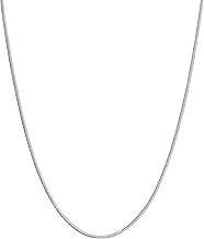FOCALOOK Collier Chaîne Serpent Femme Fine 1,2mm en Acier Inoxydable avec Chaîne de Rallonge de 5cm, Longueur - 45/50/55/60/65/70/75cm