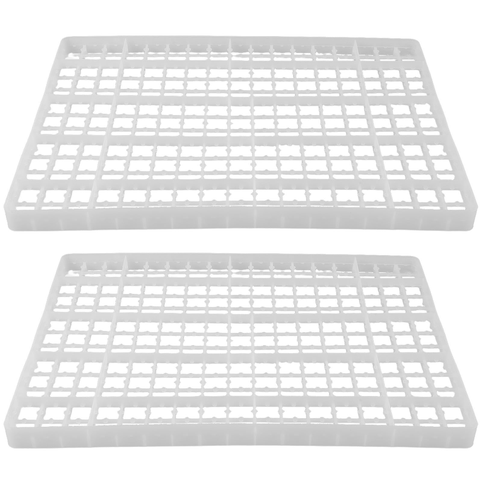 Vassoio per Incubatrice Uova Quaglia 2 Pezzi Plastica Beige