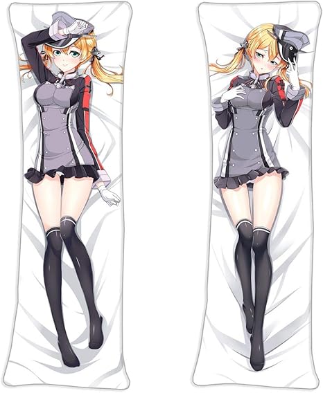 Amazon 艦隊これくしょん 艦これ プリンツ オイゲン 抱き枕カバー アニメ ピーチスキン 1cmx40cm 47 2inx15 7in 等身大 萌えグッズ 両面プリント 18禁 コスプレ アイドル 抱き枕 アニメ 萌えグッズ 通販