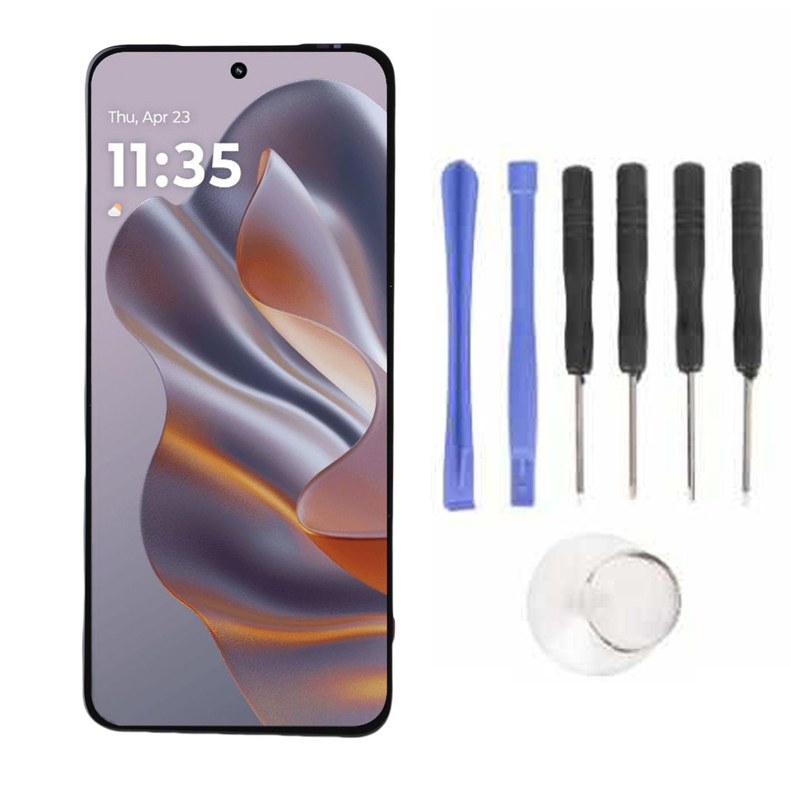 aqxreight Wyświetlacz LCD 3D Touch Digitizer Zamiennik dla Moto 50 Neo 6,36-calowy Ekran Organiczna Wymiana Diody Elektroluminescencyjnej Moto na Light XT2 Wyświetlacz LCD 3D Touch Digitizer