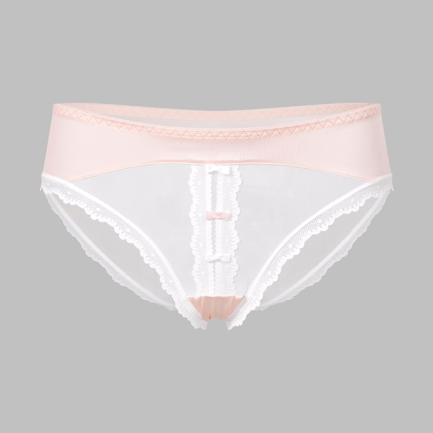 Womens Sexy Underwear Bikini Panties Soft Breathable Mesh Lace Briefs Stretch Mid Rise Full Coverage Undies