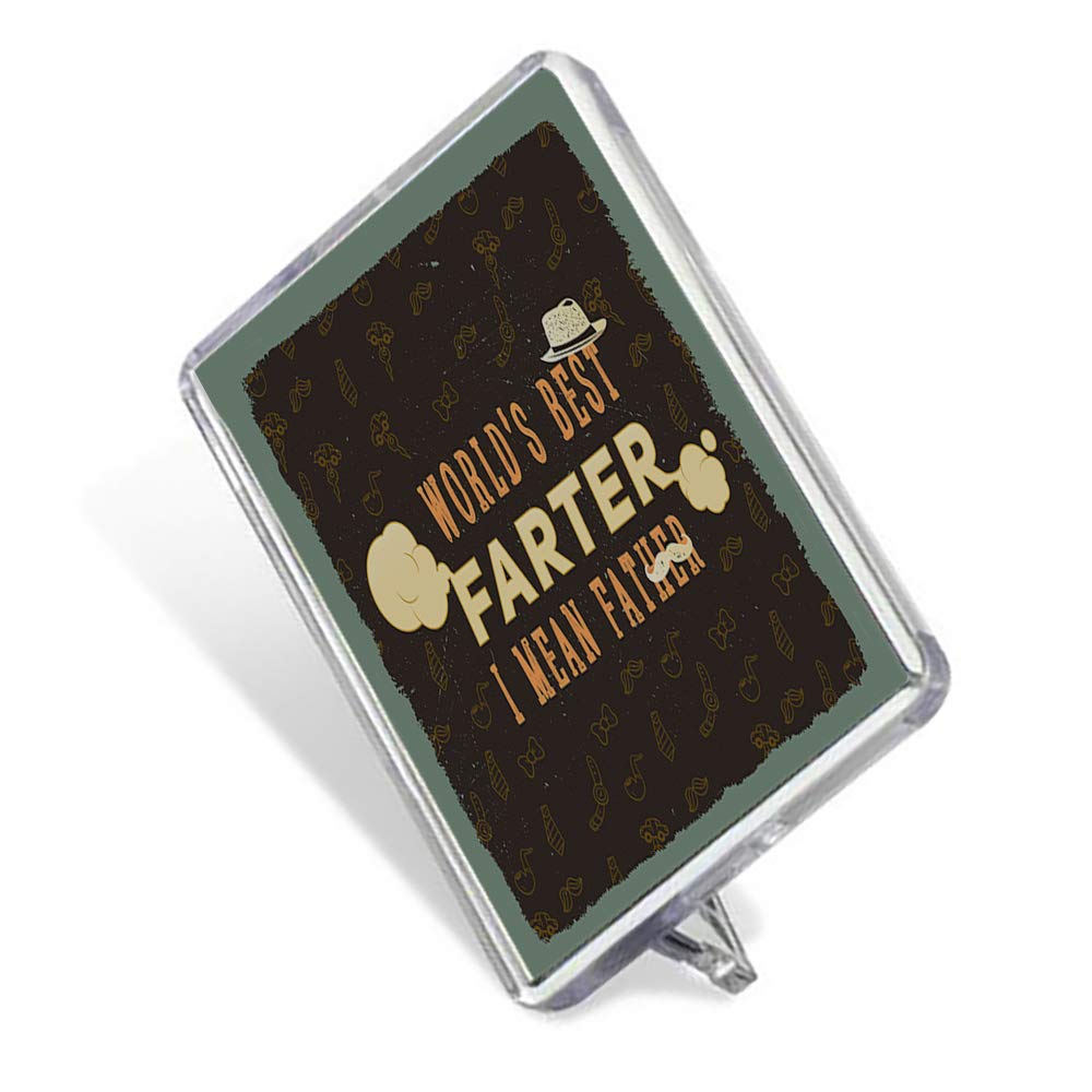 Getagift Fathers Day themed farter Dad World's Best farter I mean Father Funny Gift for Dad inspired Fridge Magnet.
