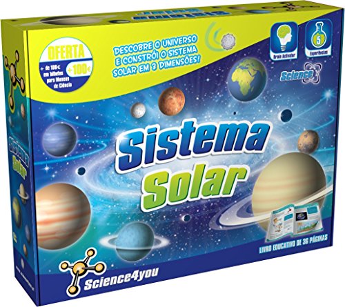 Science4you-sol Sistema Solar brilla en la oscuridad-Juguete para construir un Proyetor Planetario-Regalo Astronomia ideal para niños, multicolor, +8 a&ntildeos (600065)