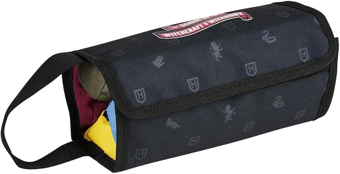 CERDÁ LIFE'S LITTLE MOMENTS, Estuches de Cuatro Compartimentos de Harry Potter Portatodo con Apertura de Cremallera-Licencia Oficial Warner Bros Unisex niños, Azul, Estándar