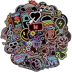 Pegatinas Decorativas Para Maletas Afufu Paquete de Pegatinas 50-Pcs Pegatinas Vsco, Impermeable Pegatinas Moto Graffiti Stickers Vintage para Laptop, Coche, Maleta, Casco Bicicleta, Bicicleta, Vinilos para Portátiles