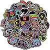 Felly 50 stuks graffitistickers, BMX-stickerset, neonlichtstickers, plakboek, coole stickers voor laptop, Vsco…