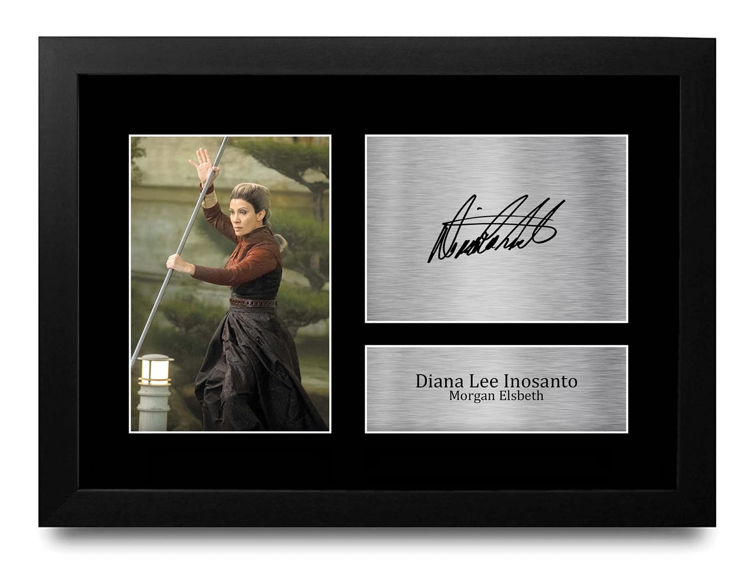 HWC Trading Diana Lee Inosanto Ahsoka Morgan Elsbeth Gifts Printed Signed Autograph Picture for TV Show Fans - A4 Framed