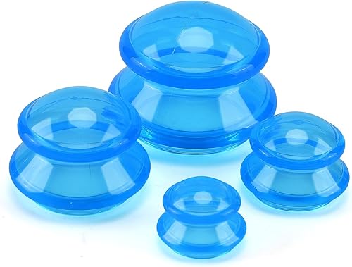 Juego de terapia de ventosas de silicona, juego profesional de ventosas para estudio y hogar, tazas de masaje chinas, para reducción de celulitis,