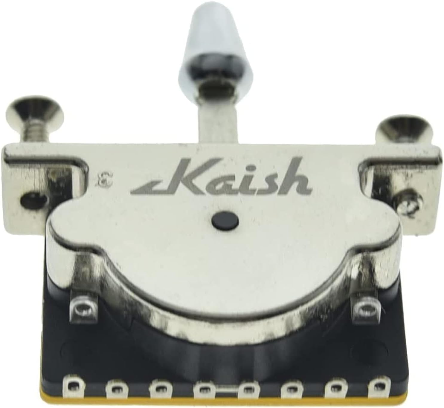 KAISHHeavy Duty 5 Way Guitar Pickup Lever Switch Guitar Pickup Selector Switch for Strat Tele with Plastic Chrome Tip