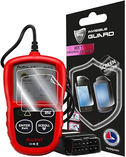 IPG Protector de pantalla para escáner Autel OBD2 Autolink AL319 lector de código (2 unidades) Protector de pantalla invisible de hidrogel - calidad