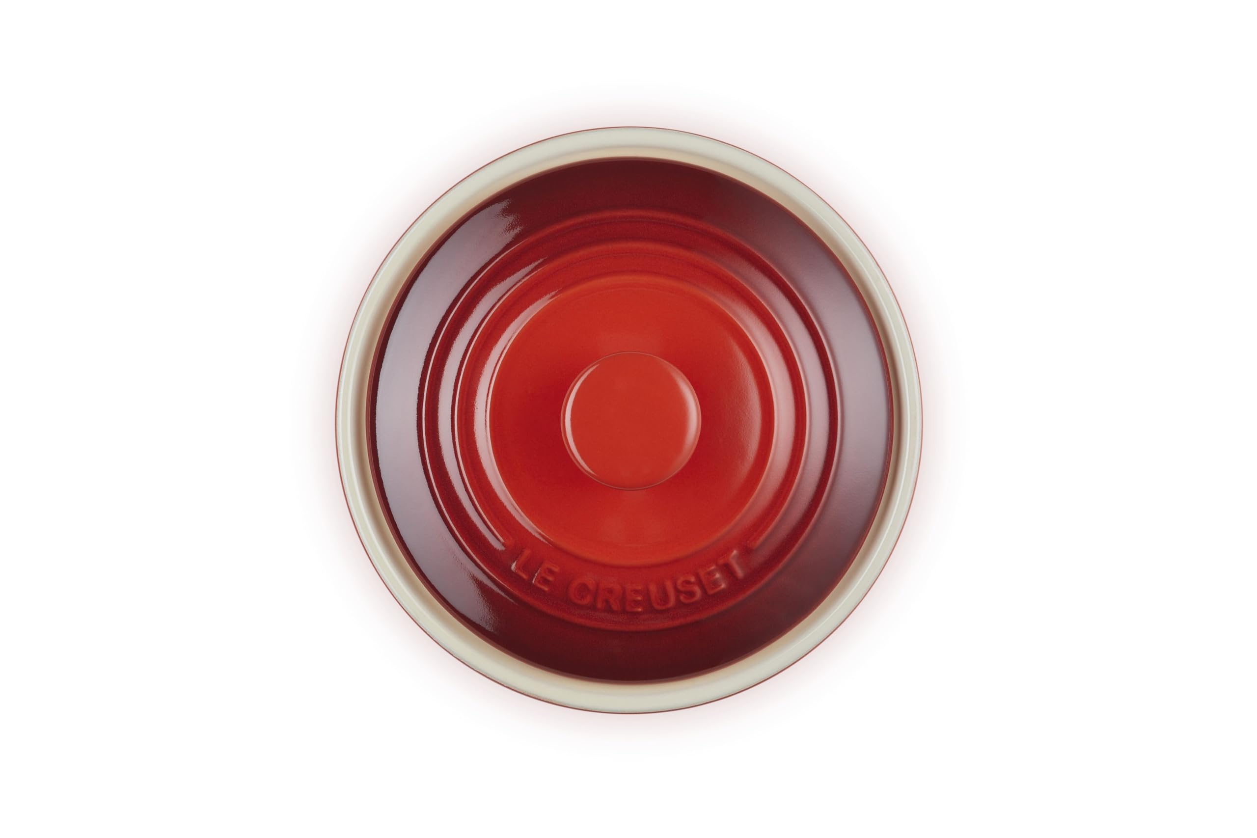 Le Creuset Ofenkäseform Kirschrot Steinzeug mit Deckel