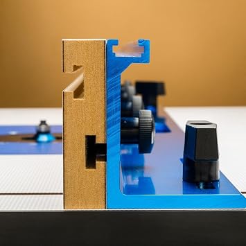 Router Table Fence (32) - Aluminum Extrusion Table Router Fence w/ Bit Safety Guard Provide Laser-Straight Surface - Comfortable Knobs for Easy, Tool-Free Fence Adjustments - Router Table Accessories