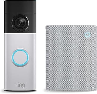 Ring Battery Video Doorbell Plus (newest gen) + Chime (3rd Gen) | Video Doorbell Camera | Retinal 2K, up to 6x Enhanced Zoom | Quick Release Battery Pack | 30-day free trial of Ring Subscription Plan