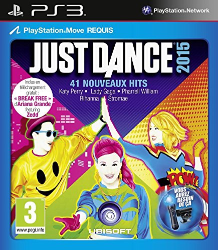 Ubisoft Just Dance 2015, PS3 Básico PlayStation 3 Francés vídeo - Juego (PS3, PlayStation 3, Danza, Modo multijugador, E (para todos), Soporte físico)